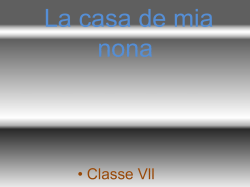 IL PDF "LA CASA DE MIA NONA"