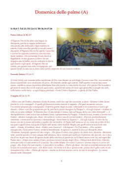 Domenica delle palme _A_ 2014