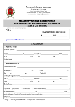 Schema manifestazione interesse REV