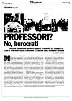 Professori? No, burocrati