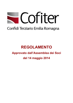 Scarica il regolamento