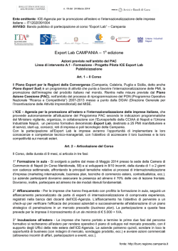 Documento completo per BURC