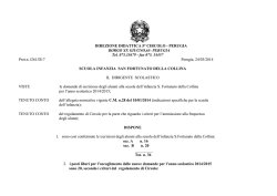 graduatoria infanzia S Fortunato Col