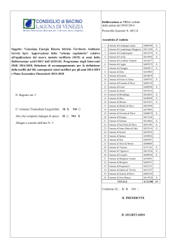 Prot. n. 485/VII di verbale del 29.05.2014