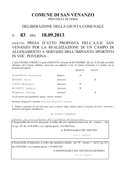 18.09.2013 - Comune di San Venanzo