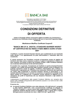 ISIN: IT0005057895 - Banca Mediolanum