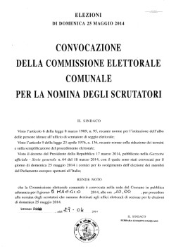 nomina scrutatori - Comune Lercara Friddi