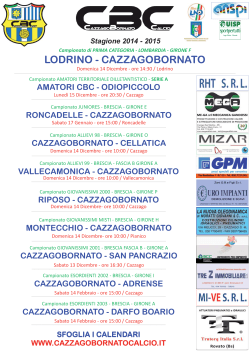 Locandina… - CazzagoBornato Calcio