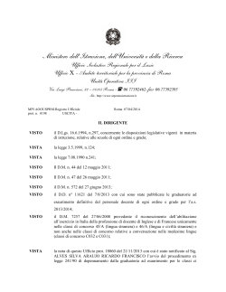 Decreto prot. AOOUSPRM n. 8198 del 7-4-2014