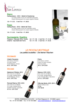 Le piccole bottiglie