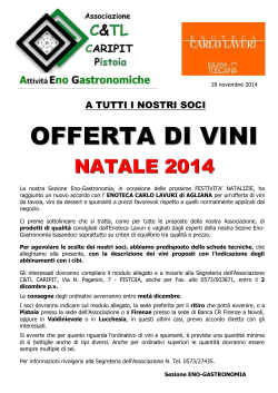 OFFERTA DI VIN II - cassaetempolibero.it