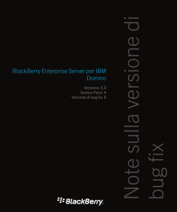 BlackBerry Enterprise Server per IBM Domino