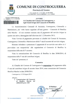 scarica avviso Sindacale e nota Consorzio