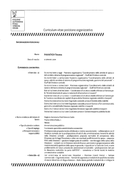Tiziana - Regione Autonoma Friuli Venezia Giulia