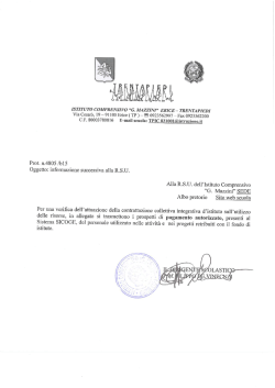 informazione successiva alla RSU