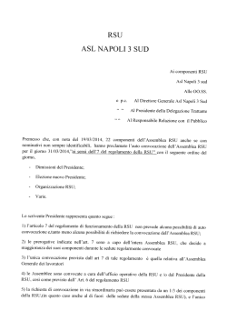 RSU ASL NAPOLI 3 SUD