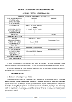 ISTITUTO COMPRENSIVO MORTEGLIANO