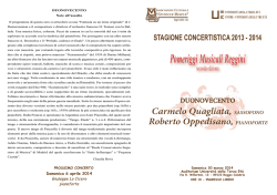 Programma sala - Continuum Musicum