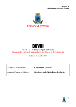 Allegato D al Capitolato - distretto sociosanitario VT4