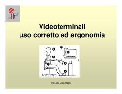 ergonomia ai videoterminali - Istituto di Istruzione Superiore Leon