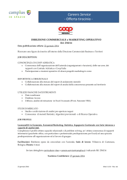 2013-14 Coop Adriatica - Tirocinio Marketing Operativo