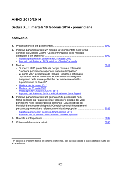 seduta costitutiva per la legislatura 1999/2003