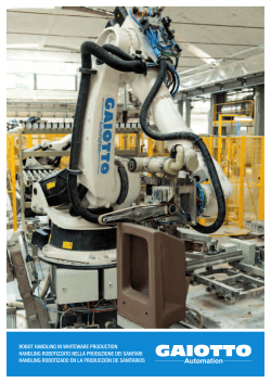 ROBOT HANDLING IN WHITEWARE PRODUCTION