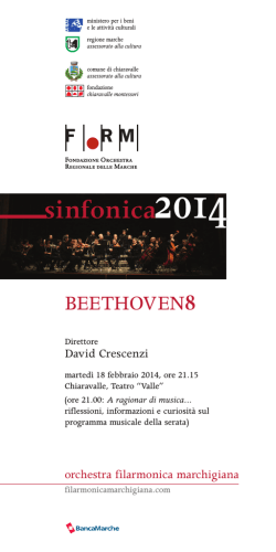 scarica il programma di sala - Orchestra Filarmonica Marchigiana