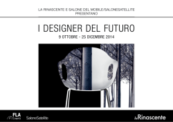 I DESIGNER DEL FUTURO