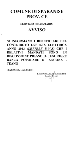 Documento - Comune di Sparanise