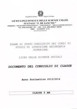 Documento 15 Maggio VAM - Istituto De Sanctis Patern&ograve;