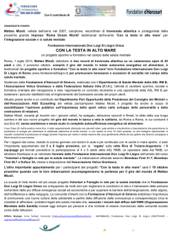 CON LA TESTA IN ALTO MARE