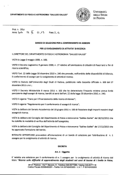 Dipartimento di Fisica e Astronomia