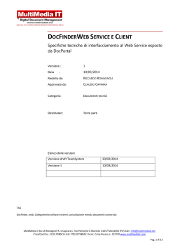 DocFinder Web servizio di richiesta documenti per