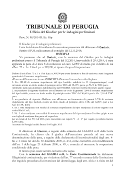 ordinanza Gip. Perugia est. Semeraro 12.11.2014