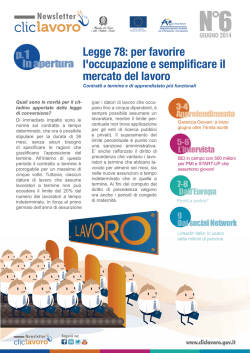 Newsletter - ClicLavoro