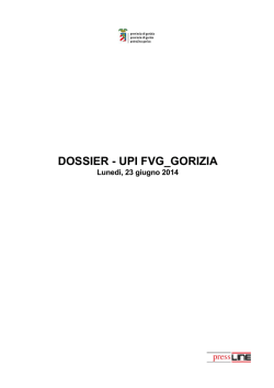 DOSSIER UPI FVG_GORIZIA