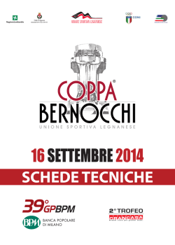 SCHEDE TECNICHE - Unione Sportiva Legnanese