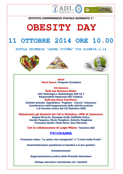 obesity day - icsoveratoprimo.gov.it