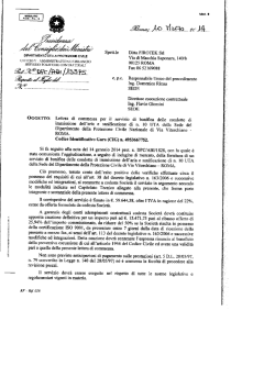 Commessa DPC/ABI/13575 del 10 marzo 2014