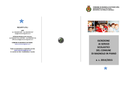 INFO domande servizi maggio 2014