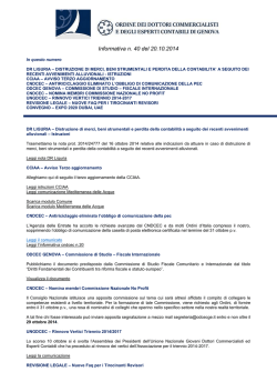 Informativa n. 40/14 - Ordine dei Dottori commercialisti di Genova