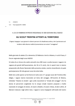gli scout trentini attenti al territorio - Trentino Alto Adige