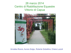 presentazione Centro - "Vittorio di Capua" Onlus
