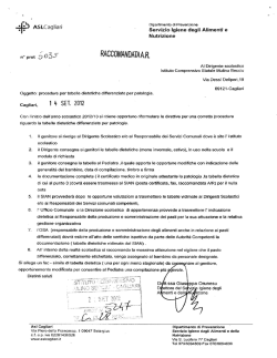 DIETE DIFFERENZIATE - Istituto Comprensivo Mulinu Becciu