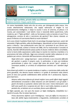 Il figlio perfetto - Decanato di Besozzo