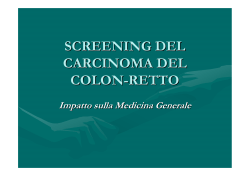 screening del carcinoma del colon-retto