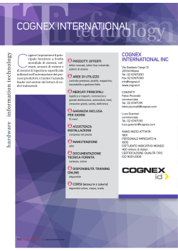 COGNEX INTERNATIONAL - Logistica Management