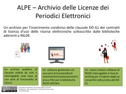 Licenze in ALPE - W3.UniRoma1.it
