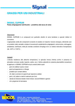 grassi per usi industriali signal cuprum